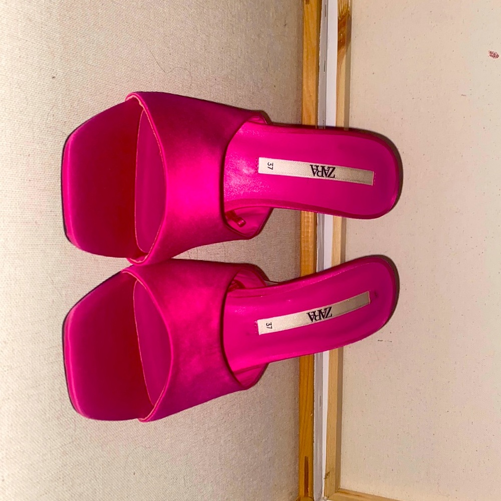 Pink Zara heels